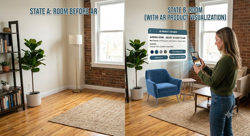 AR marketing campaign example used in the Specto XR project process